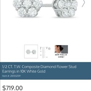 Natural huge diamond earrings!